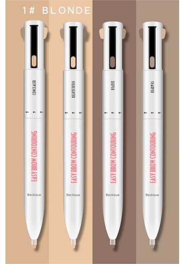 Yifomall 4 Lü Kaş Kalemi Seti - Suya Dayanıklı, Doğal Görünüm, Kaş Kontür Ve Aydınlatma İçin Makyaj Aracı