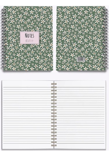 My Mia Art Starflower-midi 14x20 Çizgili Defter Çok Renkli
