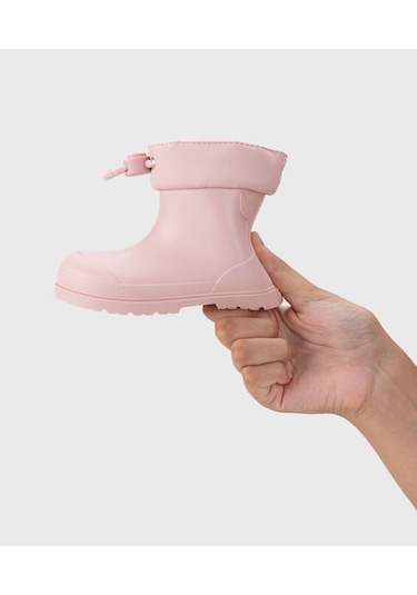İgor Mendi Borrego Çocuk İçi Kürklü Kısa Yağmur Çizmesi Cc335 Pembe