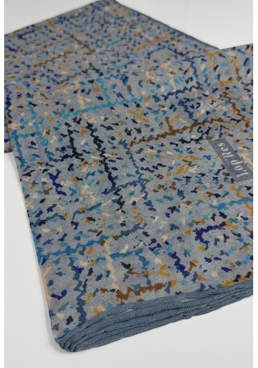 Lop Soft Pamuk Eşarp-06305 Mavi