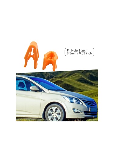 Konsol Montaj Klipsleri Gösterge Paneli Kaplaması Turuncu 25'li Set