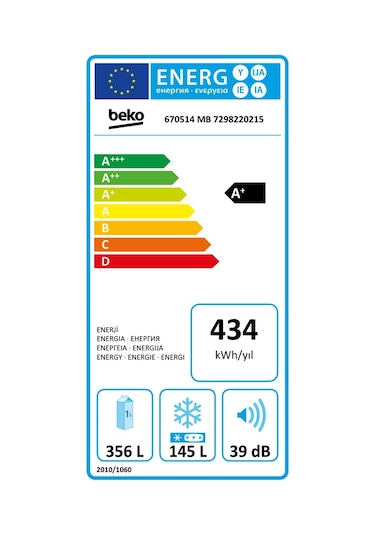 Beko 670514 MB 514 LT No-Frost Kombi Tipi Buzdolabı