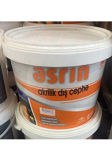 Asrın Akrilik Dış Cephe Boyası Beyaz 20kg 20 KG
