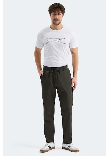 Slazenger Manus Erkek Cepli Haki Eşofman Altı Haki