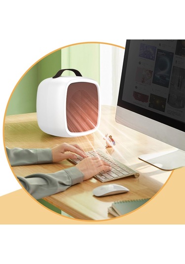 Mini Masaüstü Isıtıcı 2 Dişliler Ayarlanabilir Taşınabilir 500 W Elektrikli Uzay Isıtıcı Ev Ofis İçin, Ab Tak