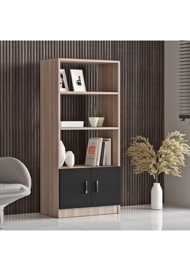 Robinhome Robin Home Verona D Ofis Kitaplık Meşe - Siyah