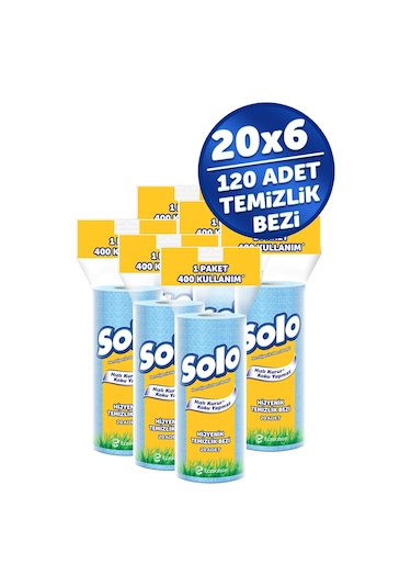 Solo Hijyenik Temizlik Bezi 6'lı