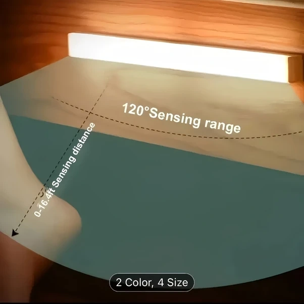 Dashanshop Usb Şarjlı Manyetik Dolap Altı Led Aydınlatma, 11.8 İnç Sıcak Beyaz Sıcak Beyaz