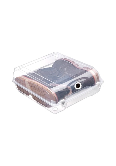 Hitfoni Gondol 12 Adet Bot Saklama Kutusu .klipsli Lord Ayakkabı Kutusu Şeffaf