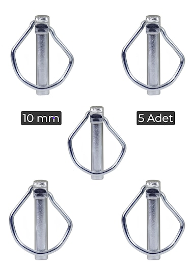 5 Adet Yaylı Pim 10mm
