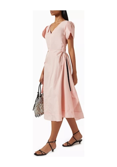 3.1 Phillip Lim Lale Kol Detaylı Elbise Asimetrik Zarafet Ve Modern Form Pembe