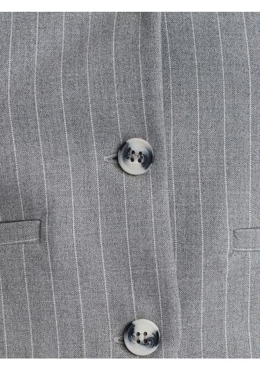 Dilvin 60596 Arkası Dekolteli Yelek-gri Gri