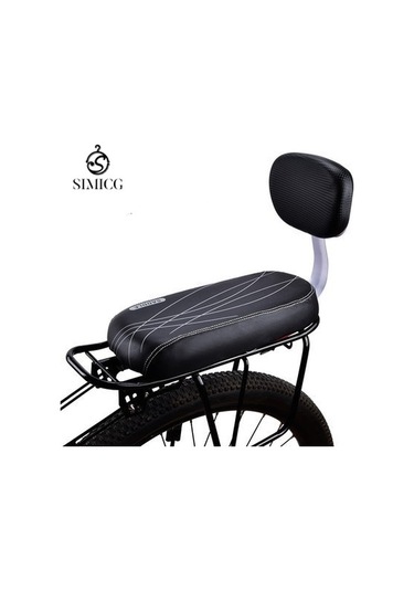 Valkyrie Çocuk Ve Yetişkin İçin Bisiklet Arka Koltuğu, Sele Sırtlıklı Yumuşak Minder Bagaj Koltuğu Siyah