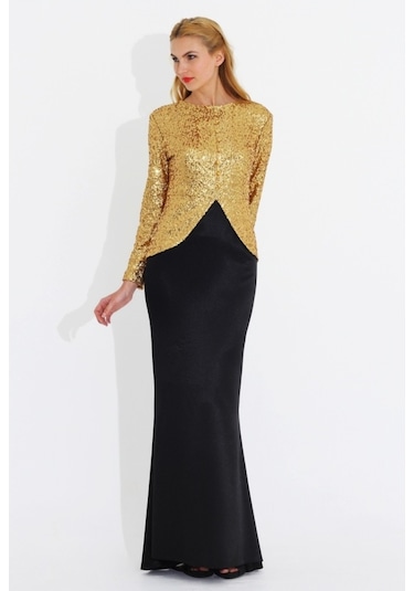 Nidya Moda Büyük Beden Saten Siyah Etek-3003S Siyah