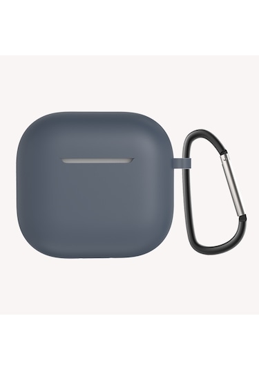 Apple Uyumlu  AirPods 4 Zore Standart Silikon Kılıf-lacivert