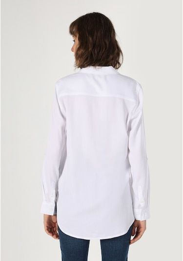 Colins Beyaz Kadın Gömlek U.kol Cl1053348 Q1.v2 Wht Beyaz