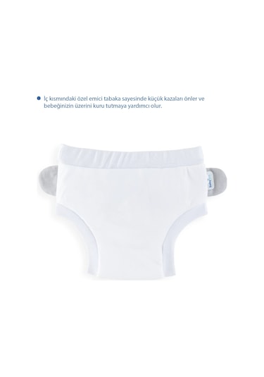 Babyjem Soft Alıştırma Külodu Beyaz 2 Yaş