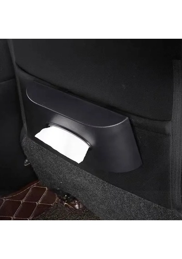 Aubyhe Oto Arka Pencere Bezi Tutucu - Siyah Oto Dekorasyon Aksesuarı, Kolay Erişimli Oto Bezi Saklama Kutusu