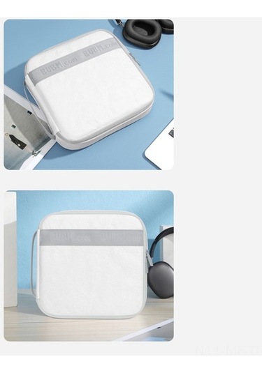 Didadodo Airpods Max Kumaş Çantası - Hafif, Dayanıklı Şık Tasarım Beyaz Beyaz Beyaz