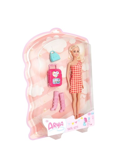 Elly's Tatil Seti Kartela Kareli Elbiseli