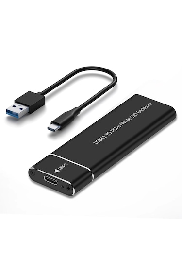 Cr18 10 Gbps Harddisk Kutusu Nvme M.2 Ssd Pcı-e Otg Çevirici Adaptör Usb 3.1 Type-c Gen2