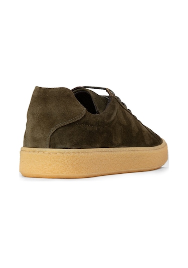 Deery Erkek Hakiki Süet Yeşil Sneaker Ayakkabı - 02018myslc01