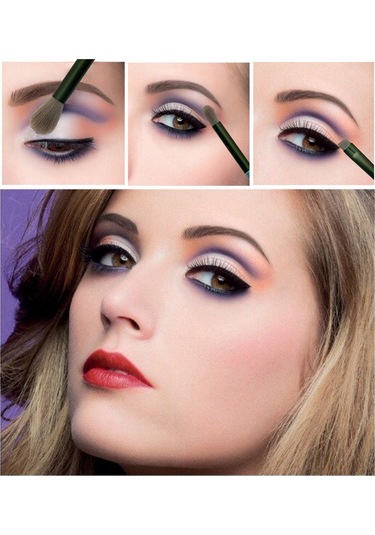 Yifomall 13 Parçalık Yeşil Ahşap Saplı Yumuşak Fırça Seti - Fondöten, Allık, Göz Farı Ve Kaş Konturu İçin