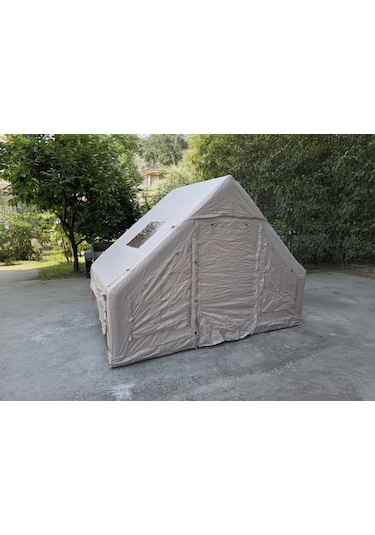 Soba Bacası Çıkışlı Şişme Çadır 290x210x210 Cm Bej