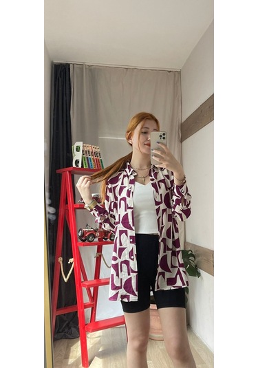 Kadın Desenli Gömlek 001