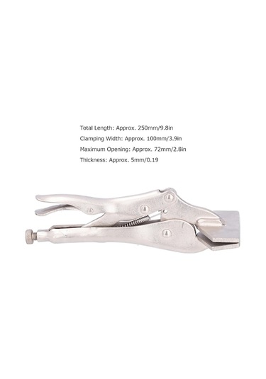 Fortunelane 10 İnç Çelik Kilitleme Pense - Sabitleme, Kaynaklama, Talaşlama - Kolay Açma Kolu