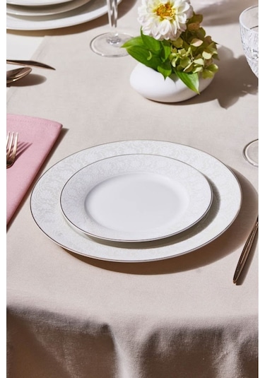 Karaca  Elegance Bone Nola 24 Parça 6 Kişilik Yemek Takımı