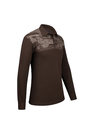 Çizgi Triko Erkek Uzun Kollu Desenli Gömlek Yaka Kol Manşetli Cepli Sweat 5026 Kahverengi Kahverengi Çizgi Triko Erkek Uzun Kollu Desenli Gömlek Yaka Kol Manşetli Cepli Sweat 5026 Kahverengi Kahverengi