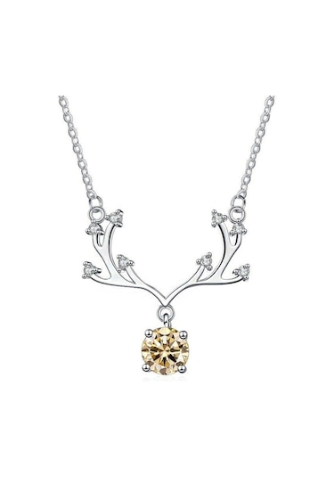 Sarı Bague Ringen Mükemmel Kesim 1 Ct Uygun Fiyatlı Mozanit Kolye Kadınlar Için 925 Gümüş Elmas Kolye Kız Arkadaşı Için Doğum Günü Hediyesi 1 Carat