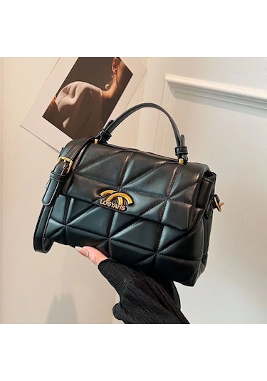 Jzcat Kadın Üst Düzey Çok Yönlü Günlük Sokak Postacı Çantası - Siyah