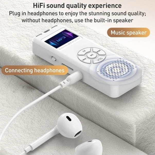 Lemestar Beyaz Bluetooth Mp3/mp4 Çalar - Ekranlı Müzik Dinleyici, Ses Kaydedici Ve Roman Dinletici Temel Paket