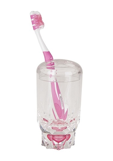 Bosphorus Sia Diş Fırçalık Kristal Damlalı Kırmızı Akrilik Diğer