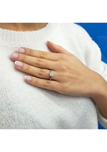 Lova 1,50 Karat Tektaş Görünümlü Pırlanta Yüzük - 1020303