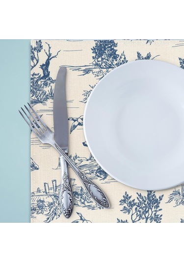 Ülke Baskı Placemats 4 Paket Ev Mutfak Masası, 12 X 18 İnç 12x20 İnç