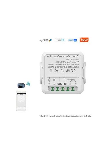 Pazly Tüyümlü Perde Anahtarı Zigbee Wi-fi Akıllı Anahtar Modülü, Ev, Otel, Apartman, Ofis İçin Zeka Ev Sistemi, Tuya App Desteği 1pcs Tuya App