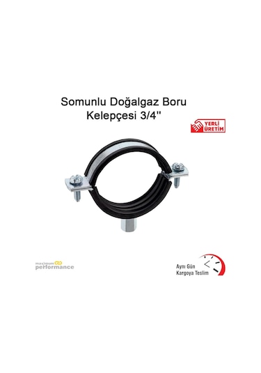 Somunlu Doğalgaz Boru Kelepçesi 3/4''''