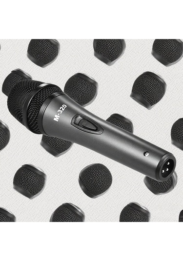 Fortunelane 320 Metal Dinamik Mikrofon: Yüksek Kaliteli Ses, Kalp Formu Yönlendirme, Dayanıklı Yapı, Klüp & Karaoke İçin İдеal