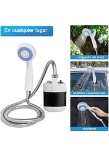 Taşınabilir Duş Seti Pompalı Ve Şarjlı - 24242422412bck Çok renkli