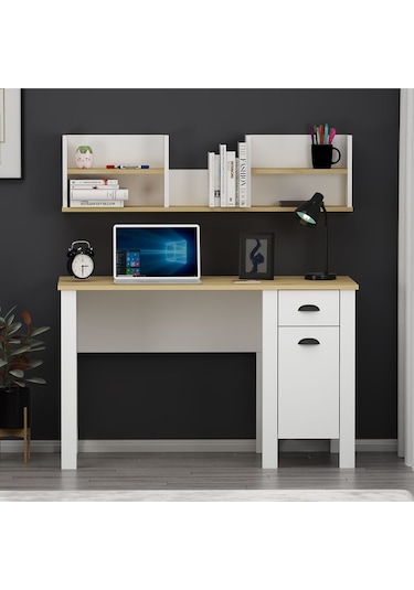 Plus Çalışma Masası Bilgisayar Masası Beyaz / Safirmeşe
