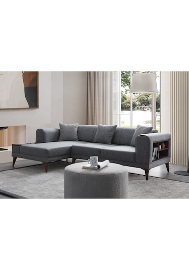 Drog Köşe Koltuk Takımı Gri Antrasit