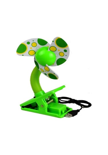 Bebek Beşik Arabası Hayranı Mini Taşınabilir Klip Usbcharging Yurt Ofisi Küçük Elektrikli Fan Mavi 5852 Yeşil