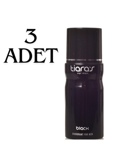 Tiara S Black Erkek Deodorant 3 X 150 Ml