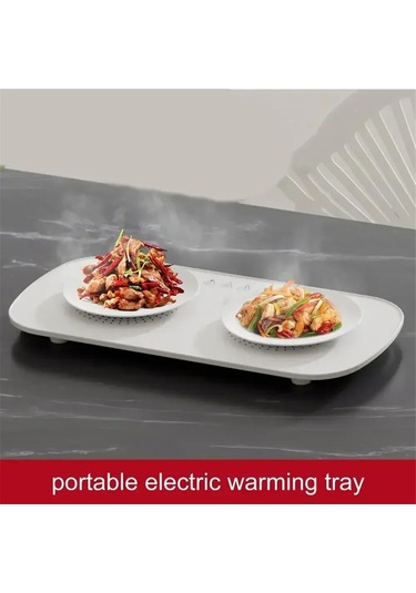 Yemek Elektrikli Isıtma Plaka Isıtıcı Sıcak Tabak Altlığı Tabak Altlığı Beyaz Beyaz