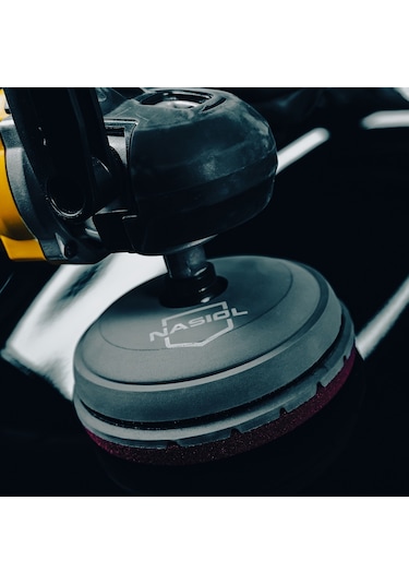 Nasiol Cırtlı Polisaj Tabanı-125/145mm-Araç Pasta Cila Polisaj Aplikatörü-Sünger ve Keçelerle Uyumlu