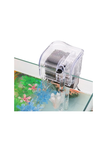 Yifomall Dh06-1 Duvar Tipi Akvaryum Filtresi, Yağ Filmi Temizleyici, 205l/saat Su Akışı, 60cm Pompa Yüksekliği, Avrupa Standartı