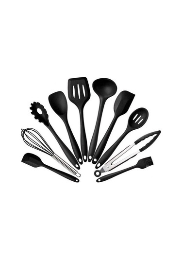 Novahub 10 Parçalı Kırmızı Silikon Mutfak Seti: Yapışmaz Pişirme Aletleri Kırmızı, Pratik Ve Dayanıklı Kırmızı